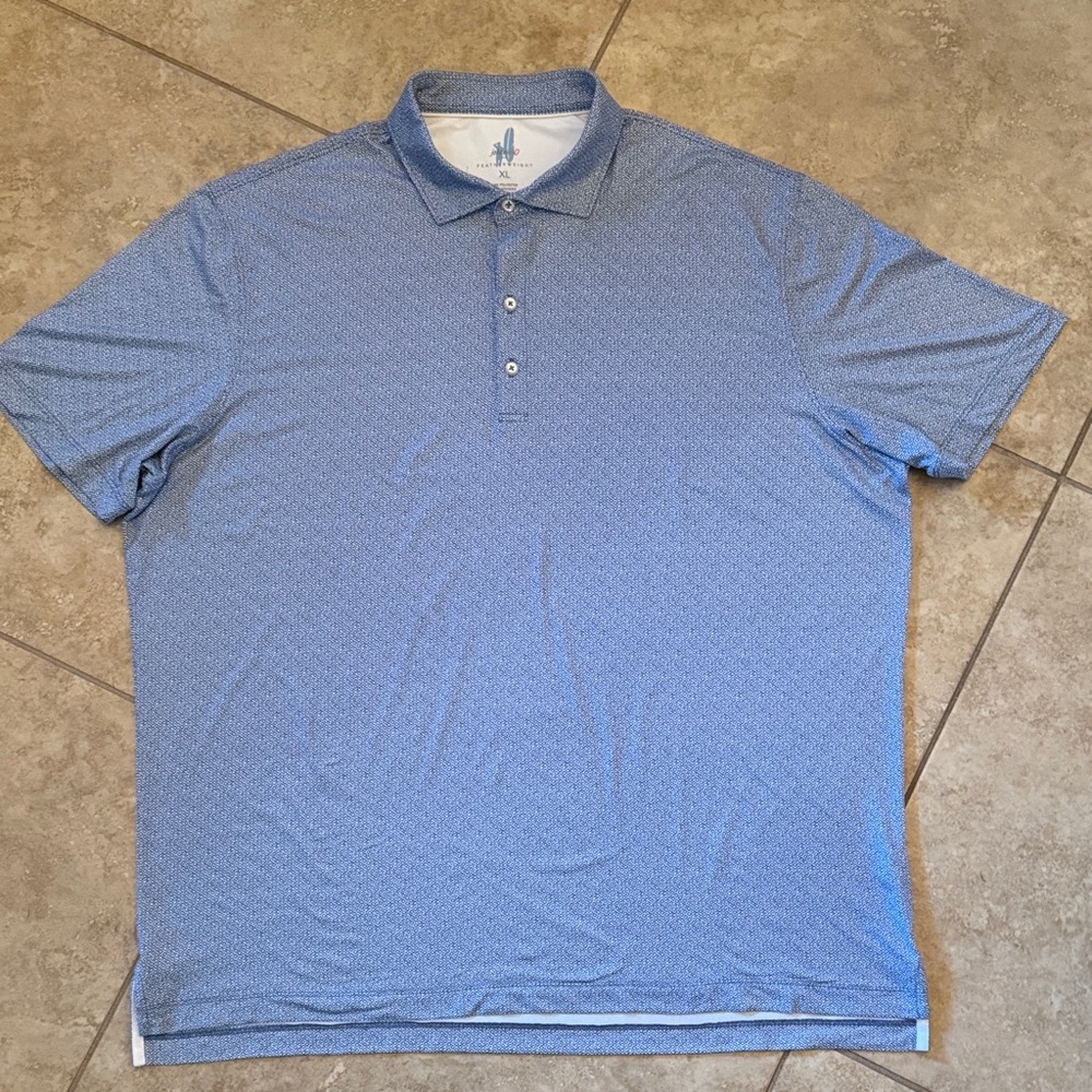 Johnnie-O Men's Blue Featherweight Polo Shirt